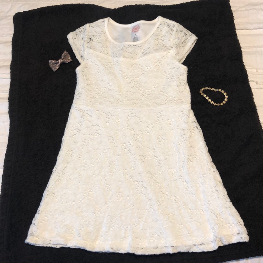 Little girls white dress
